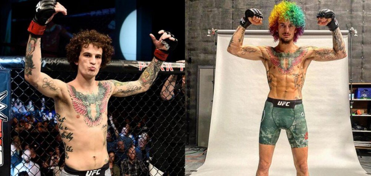 Американский боец UFC покрасил волосы в цвета радуги перед турниром