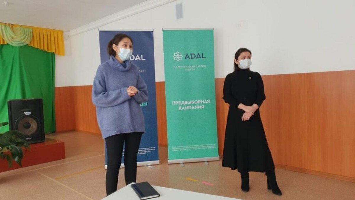 Члены партии ADAL провели встречи с жителями Актюбинской и Акмолинской областей