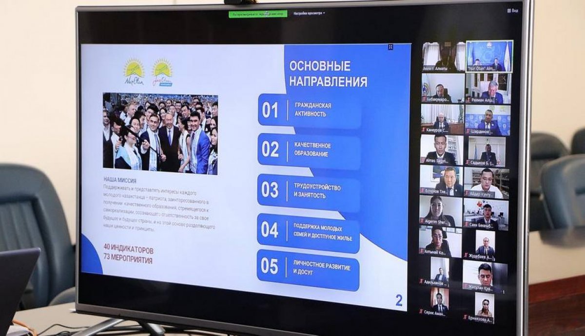 В Алматы утвердили "Дорожную карту" по реализации программы «Жастар – Отанға!»