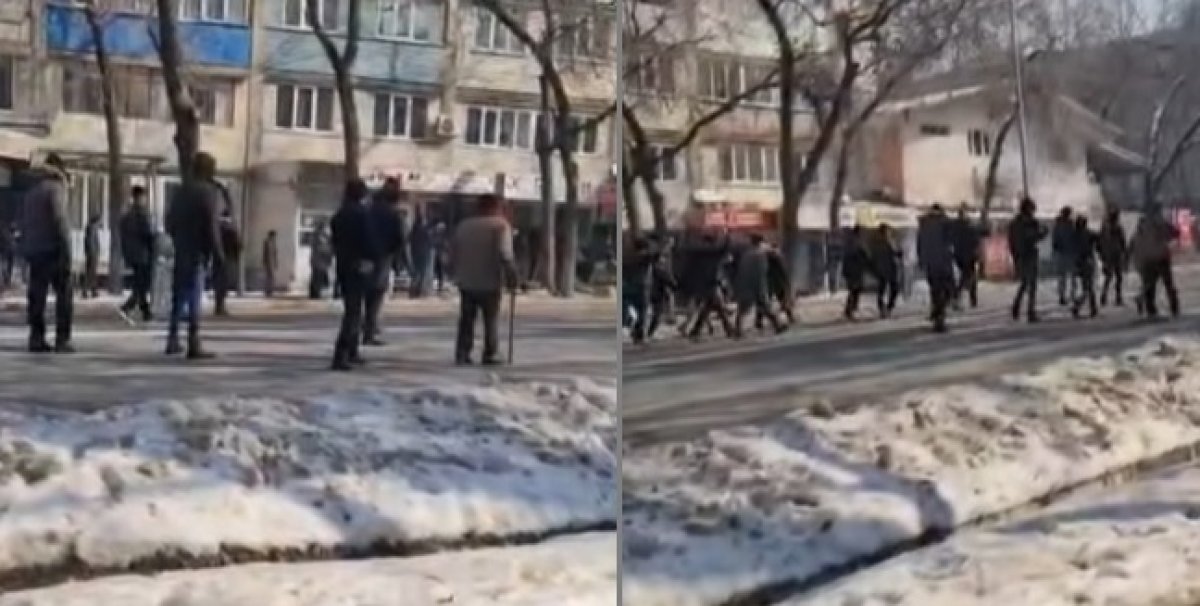 Жителей Алматы напугали съемки фильма о январских событиях