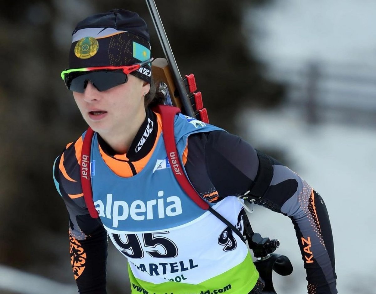 Казахстанская биатлонистка стала пятой на IBU Junior Cup в Италии