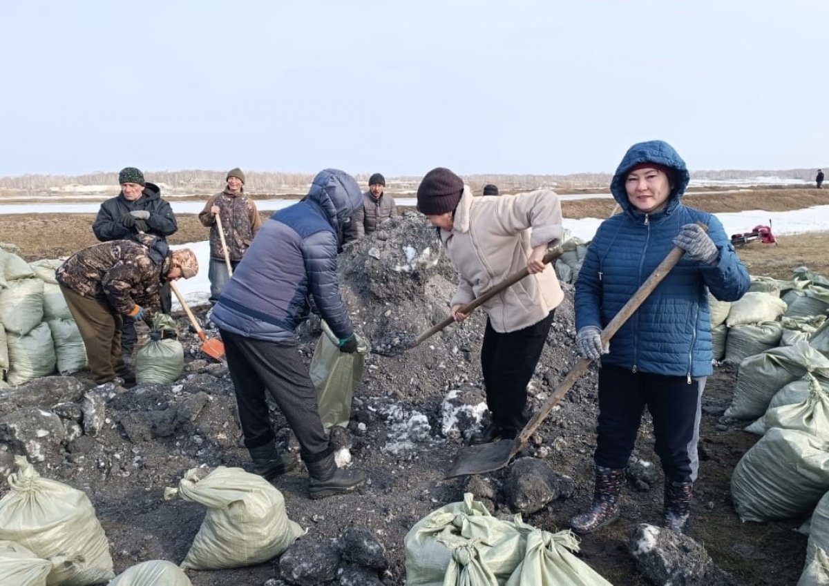 Депутаты AMANAT приехали на помощь в районы СКО, пострадавшие от паводка