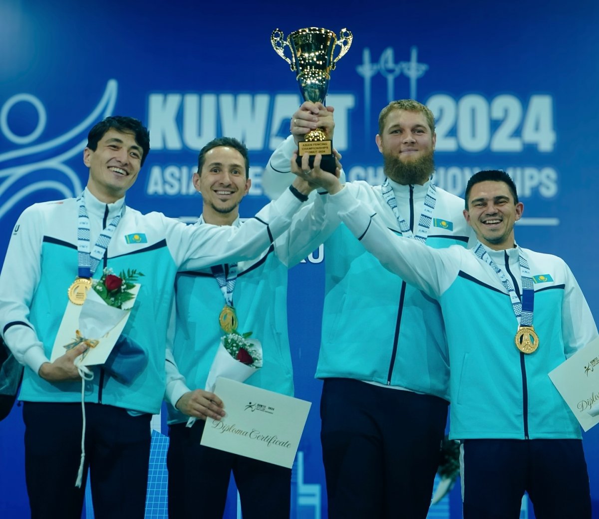 Казахстанские шпажисты одолели действующих олимпийских чемпионов