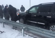 Пять ДТП произошло из-за обгона колонны авто на трассе Нур-Султан – Щучинск