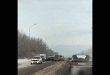 Мусоровоз спровоцировал массовое ДТП в Нур-Султане
