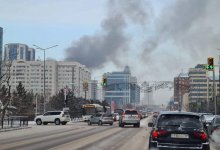 Сильный пожар в центре Нур-Султана: астанчане сняли взрывы на видео