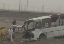 Автобус с вахтовиками столкнулся с "КамАЗом" в Атырауской области