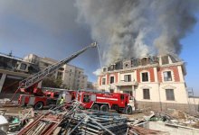 В Алматы сгорело недостроенное элитное здание