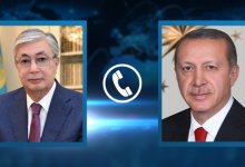Президент Токаев обсудил по телефону с Эрдоганом ситуацию в Украине