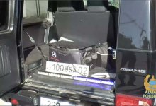 Водитель, установивший мигалку на свой Geländewagen, задержан в Алматы (ВИДЕО)