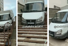 Более 100 тысяч заплатит водитель газели за езду по лестнице столичного ЖК