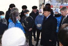 Президент ознакомился с последствиями порыва теплотрассы в Рудном