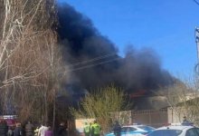 40 человек тушили пожар в детсаду в Астане