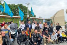 Семеро байкеров решили объехать на мотоциклах весь Казахстан