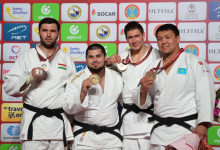С семью медалями завершила турнир по дзюдо Grand Slam сборная Казахстана