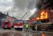 Крупный пожар на складах ликвидировали в Алматы (ВИДЕО)