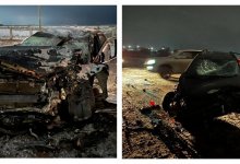 Водитель без прав устроил крупное ДТП на трассе в Актобе