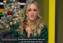 Американская телеведущая заговорила по-казахски при виде Шавката Рахмонова