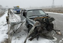 Пассажир погиб в смертельном ДТП на трассе в Экибастузе