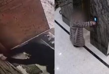 Астанчанин с битой гнался за женщиной и разбил входную дверь (ВИДЕО)