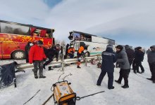 20 человек попали в больницу после массового ДТП на трассе Алматы – Ташкент