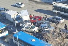 Шестилетний ребенок пострадал в массовом ДТП посреди Усть-Каменогорска