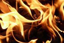 Камыш загорелся в Атырауской области