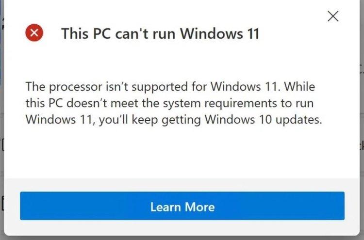 Почему компьютер не поддерживает Windows 11. В Microsoft выпустили важное обновление 1