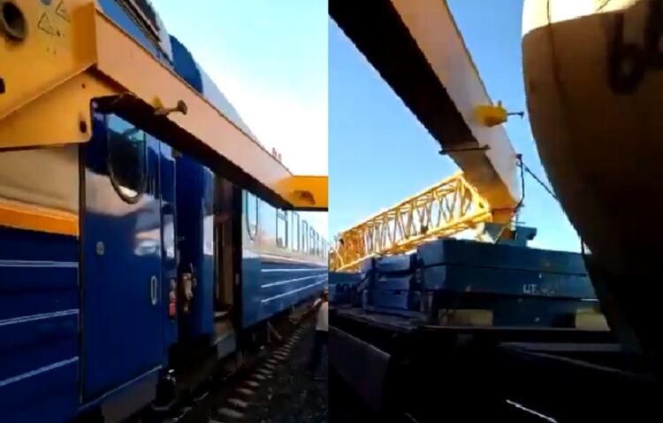 Грузовой кран повредил 13 вагонов пассажирского поезда в Актюбинской области 1